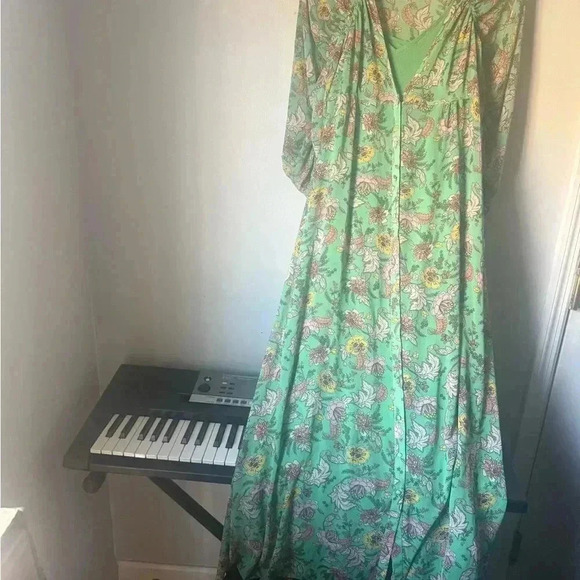 Free People Green Floral Maxi Dress - Picture 3 of 11